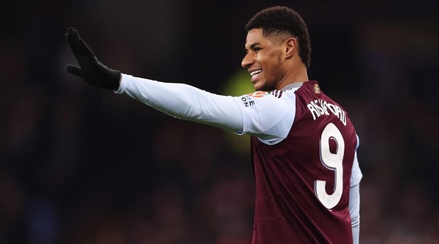 Marcus Rashford waiving hands